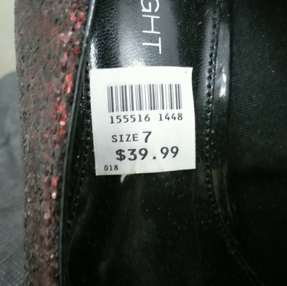 Gorgeous Red Glitter Ombre Pumps - Picture 2 of 4